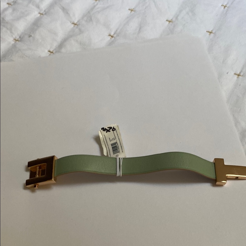 Tory Burch Green and Gold bracelet